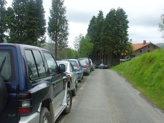 Etumetaraino ez baina bide bazterrean bazen koxea